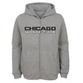 Chicago White Sox Youth Grey Full Zip Hoodie product image 1, provided for visual reference and product detail review