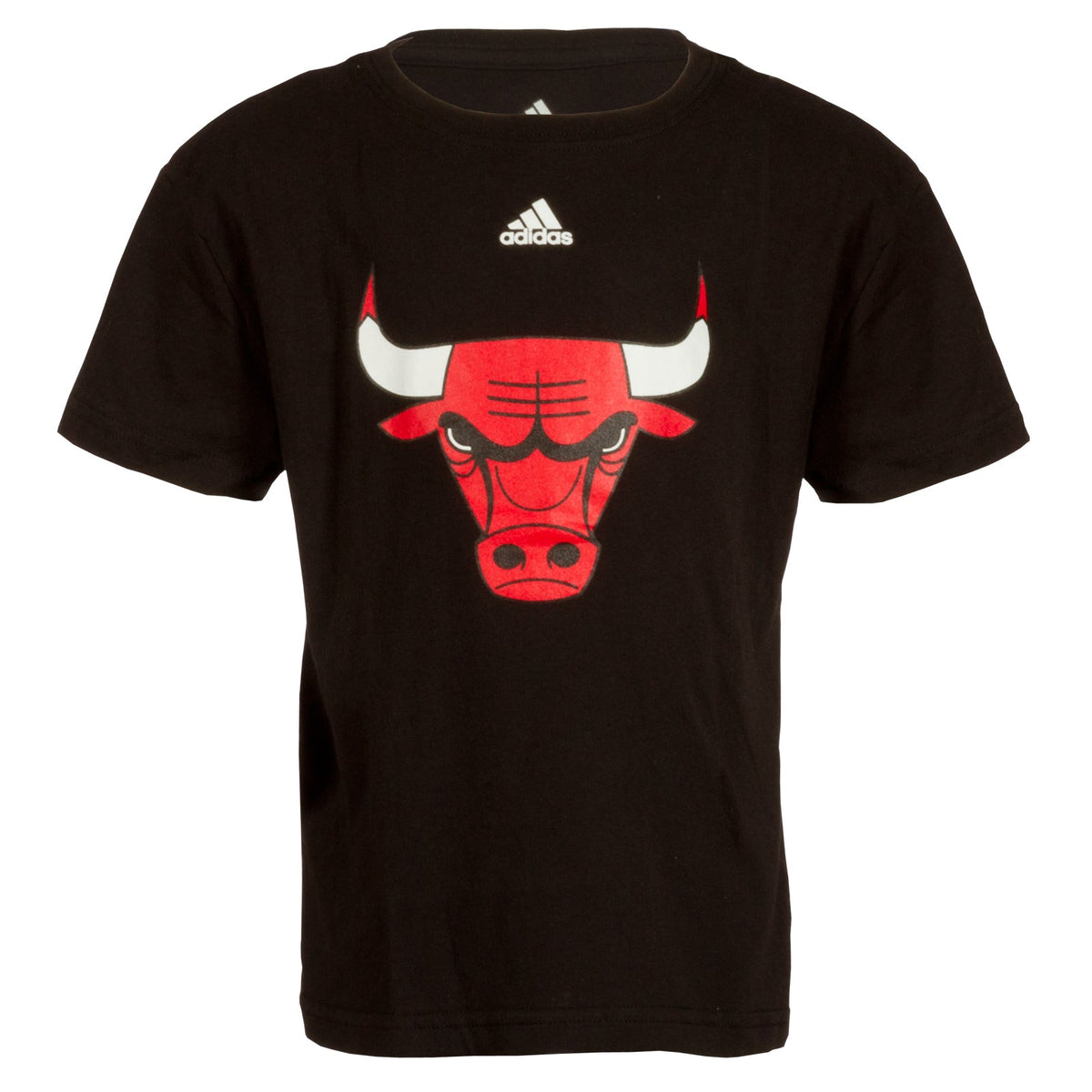 Chicago Bulls Boys/Girls 4-7 Black Primary Logo T-Shirt product image 1, provided for visual reference and product detail
