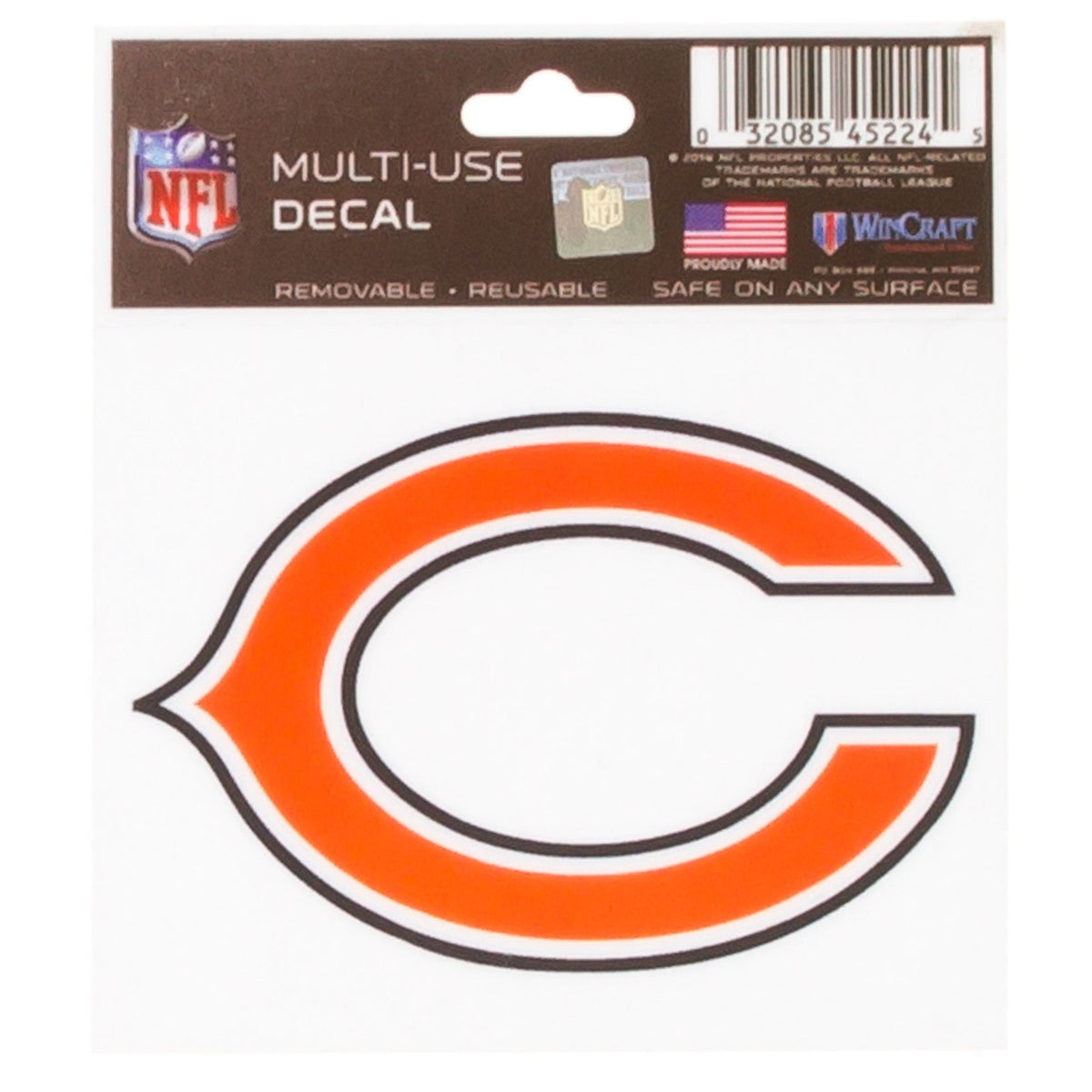 Chicago Bears Multi-Use 3"x4" Decal product image 1, provided for visual reference and product detail review