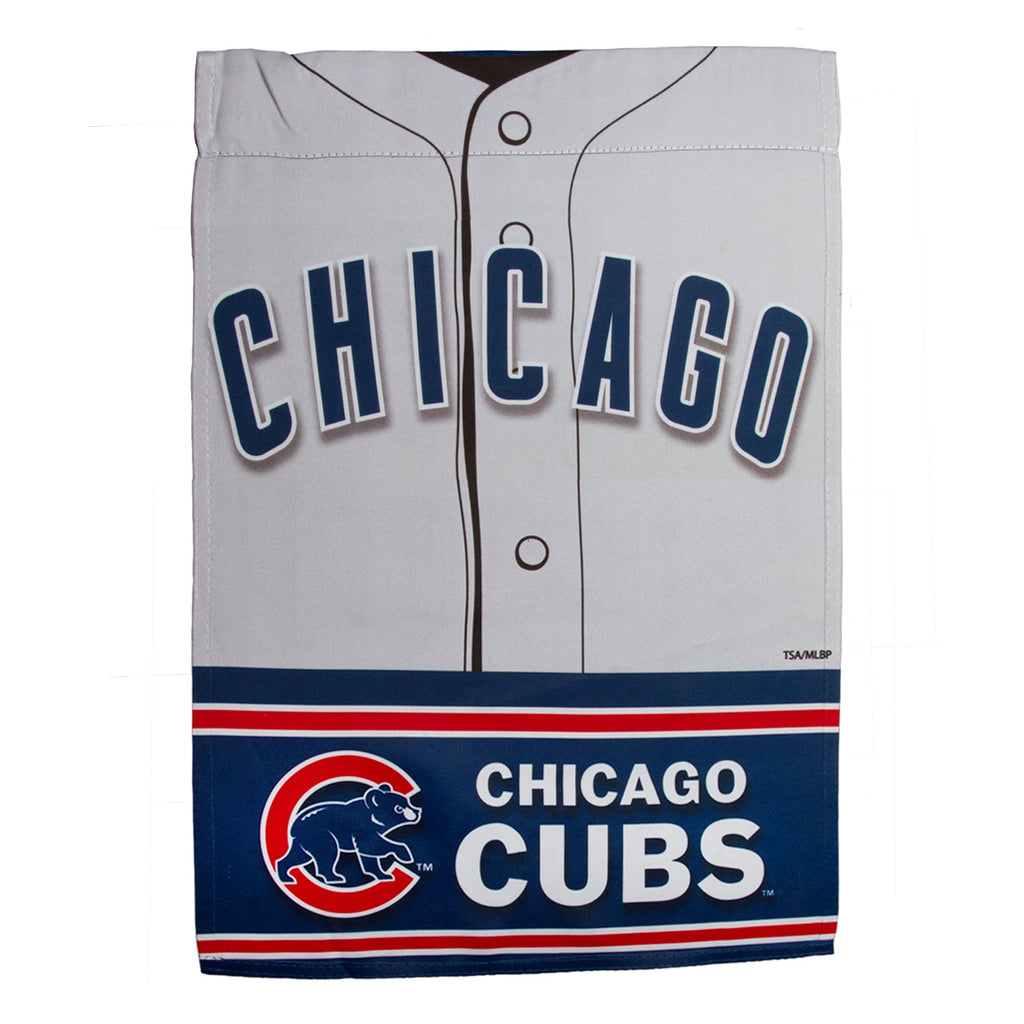 Chicago Cubs 29" x 43" Vertical Double-Sided Jersey Flag product image 2, provided for visual reference and product detail