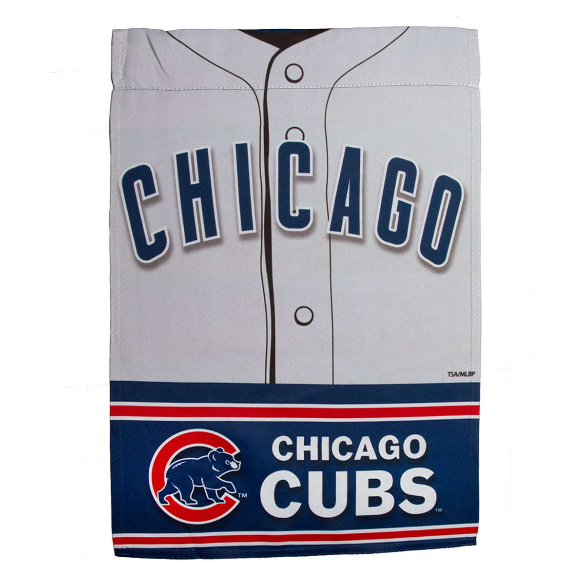 Chicago Cubs 29" x 43" Vertical Double-Sided Jersey Flag product image 2, provided for visual reference and product detail