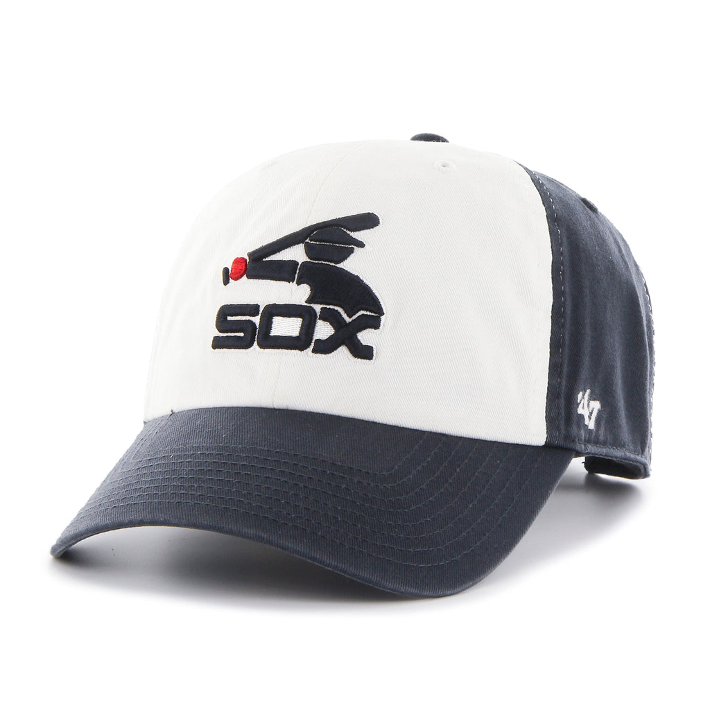 Chicago White Sox Batterman Logo White/Navy 47' Clean Up Adjustable Hat product image 1, provided for visual reference and