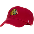 Chicago Blackhawks Primary Logo Red Adjustable Clean-Up Hat - Adult product image 1, provided for visual reference and