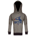 Chicago White Sox Boys/Girls Heather Grey and Faded Navy Batterman Logo Hoodie product image 1, provided for visual