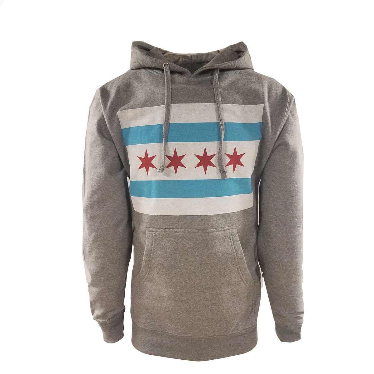 Chicago Grey Flag Logo Hood product image 1, provided for visual reference and product detail review