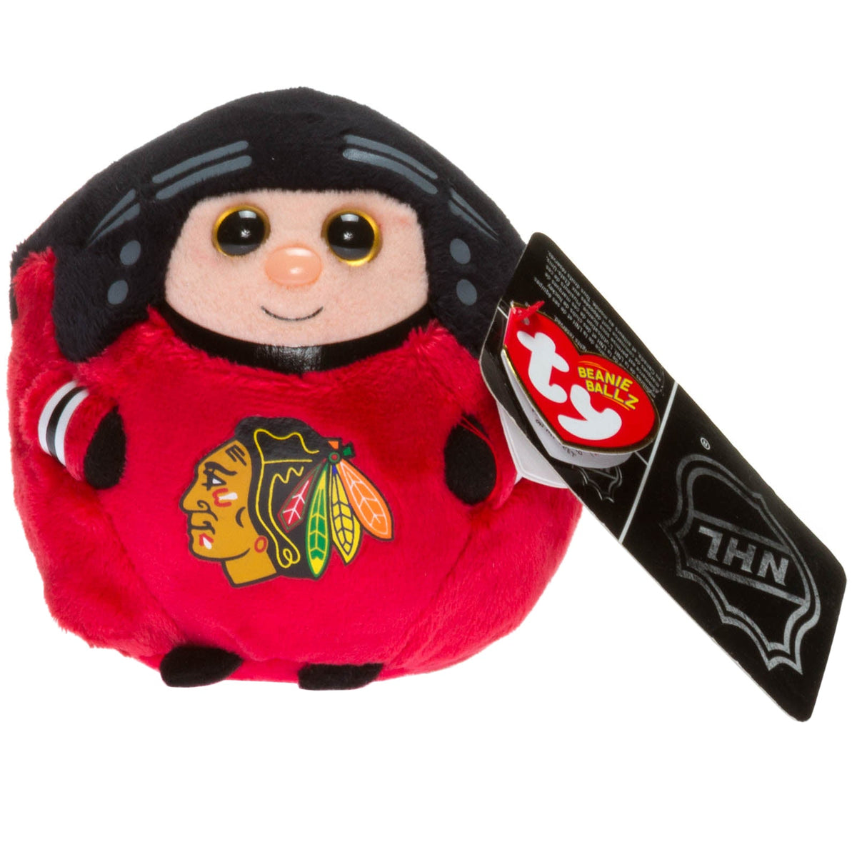 Chicago Blackhawks Small Beanie Ballz Mascot product image 1, provided for visual reference and product detail review
