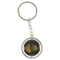Chicago Blackhawks NHL Spinning Logos Key Chain product image 1, provided for visual reference and product detail review