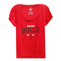 Chicago Bulls Women Red Ultra Rival Scoop Neck T-Shirt product image 1, provided for visual reference and product detail