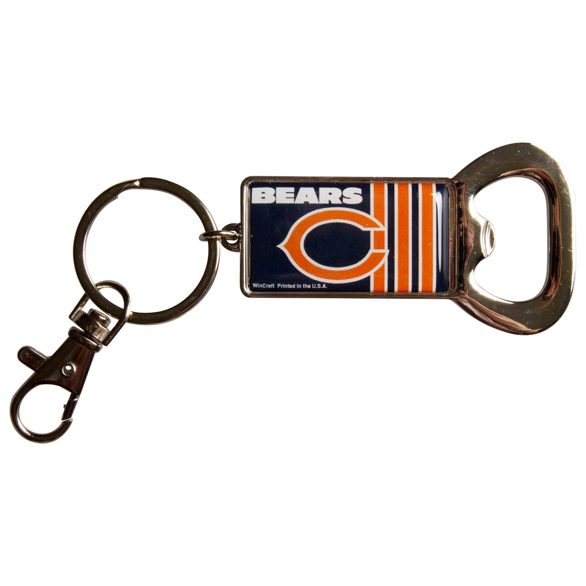Chicago Bears Bottle Opener Key Ring product image 1, provided for visual reference and product detail review