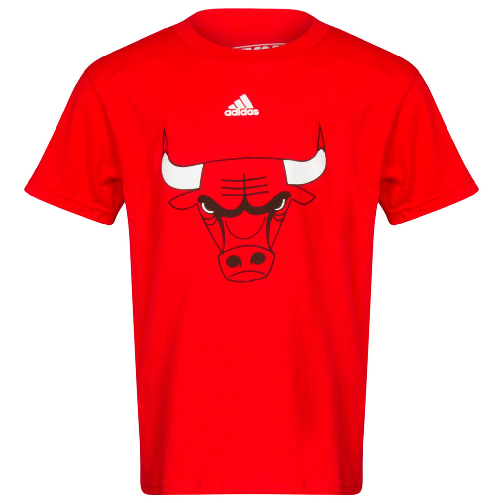 Chicago Bulls Boys/Girls 4-7 Red Primary Logo T-Shirt product image 1, provided for visual reference and product detail