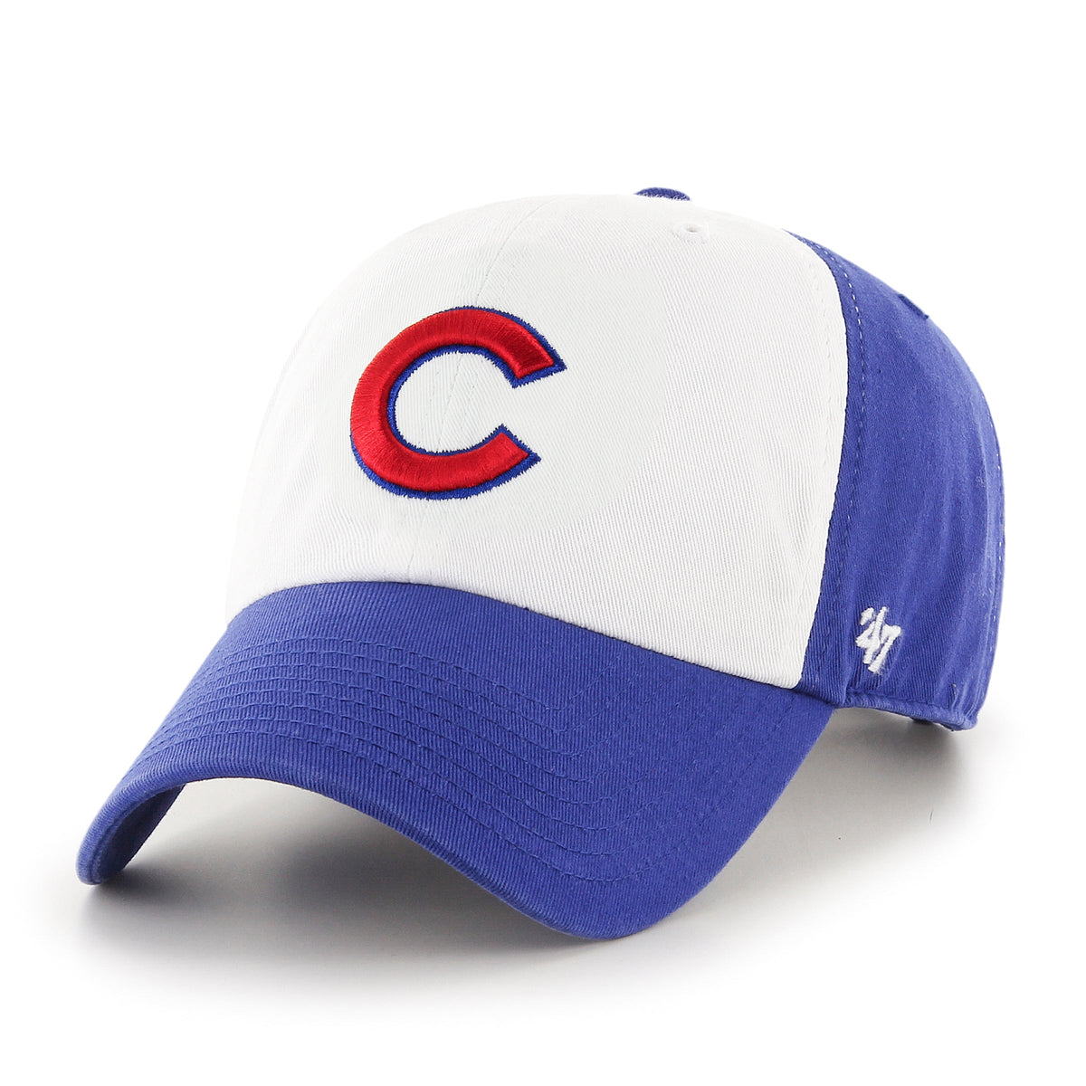 Chicago Cubs White/Royal C Logo 47' Adjustable Hat product image 1, provided for visual reference and product detail review