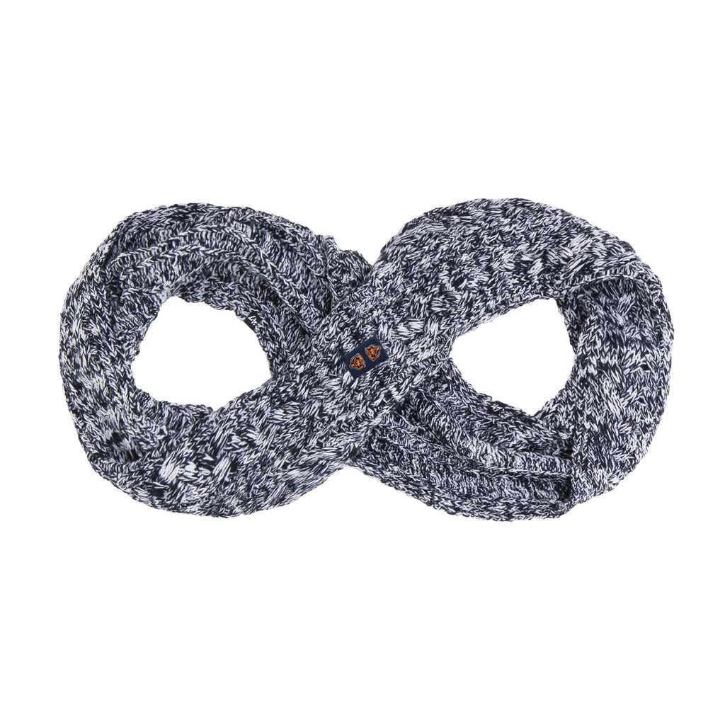 Chicago Bears Navy/White Infinity Scarf product image 1, provided for visual reference and product detail review
