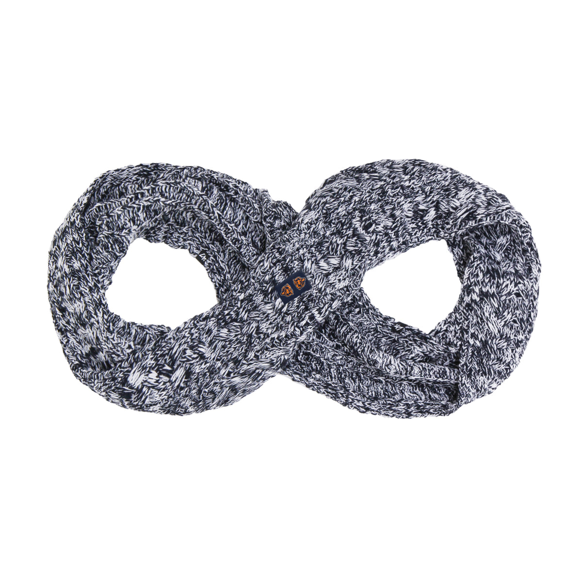 Chicago Bears Navy/White Infinity Scarf product image 1, provided for visual reference and product detail review