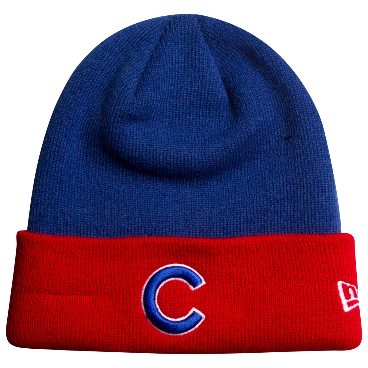 Chicago Cubs Royal and Red Blue "C" Logo Knit Hat product image 1, provided for visual reference and product detail review