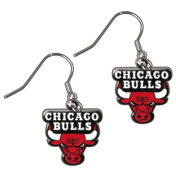 Chicago Bulls Logo Dangle Earrings product image 1, provided for visual reference and product detail review