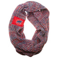 Chicago Cubs Crawl Bear Logo Knit Infinity Scarf product image 1, provided for visual reference and product detail review