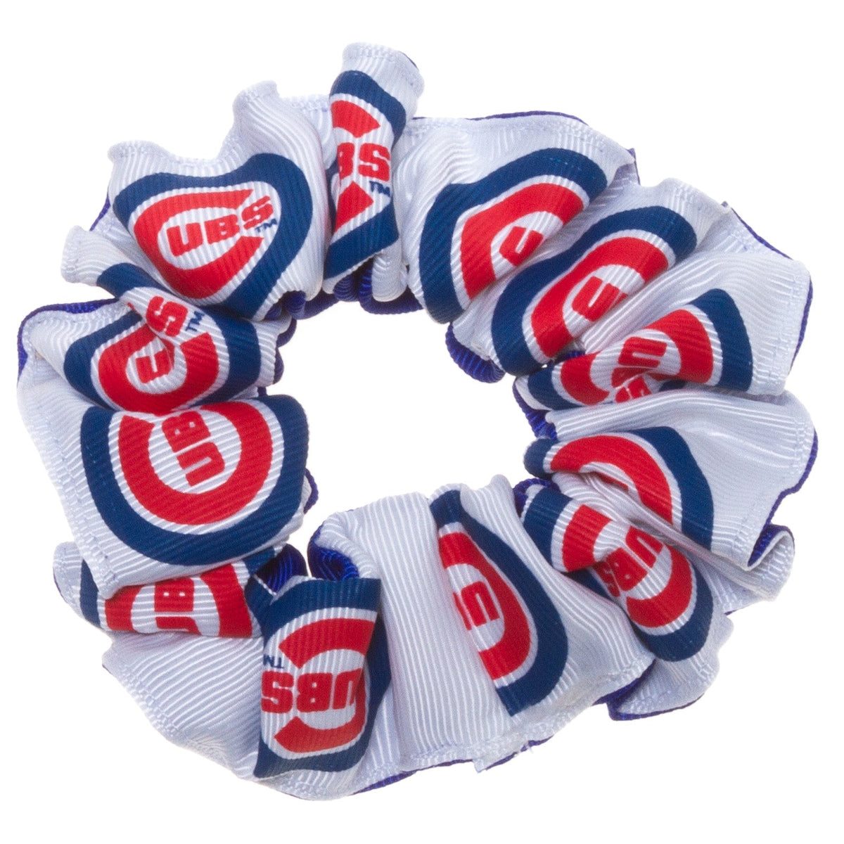 Chicago Cubs Hair Scrunchie product image 1, provided for visual reference and product detail review
