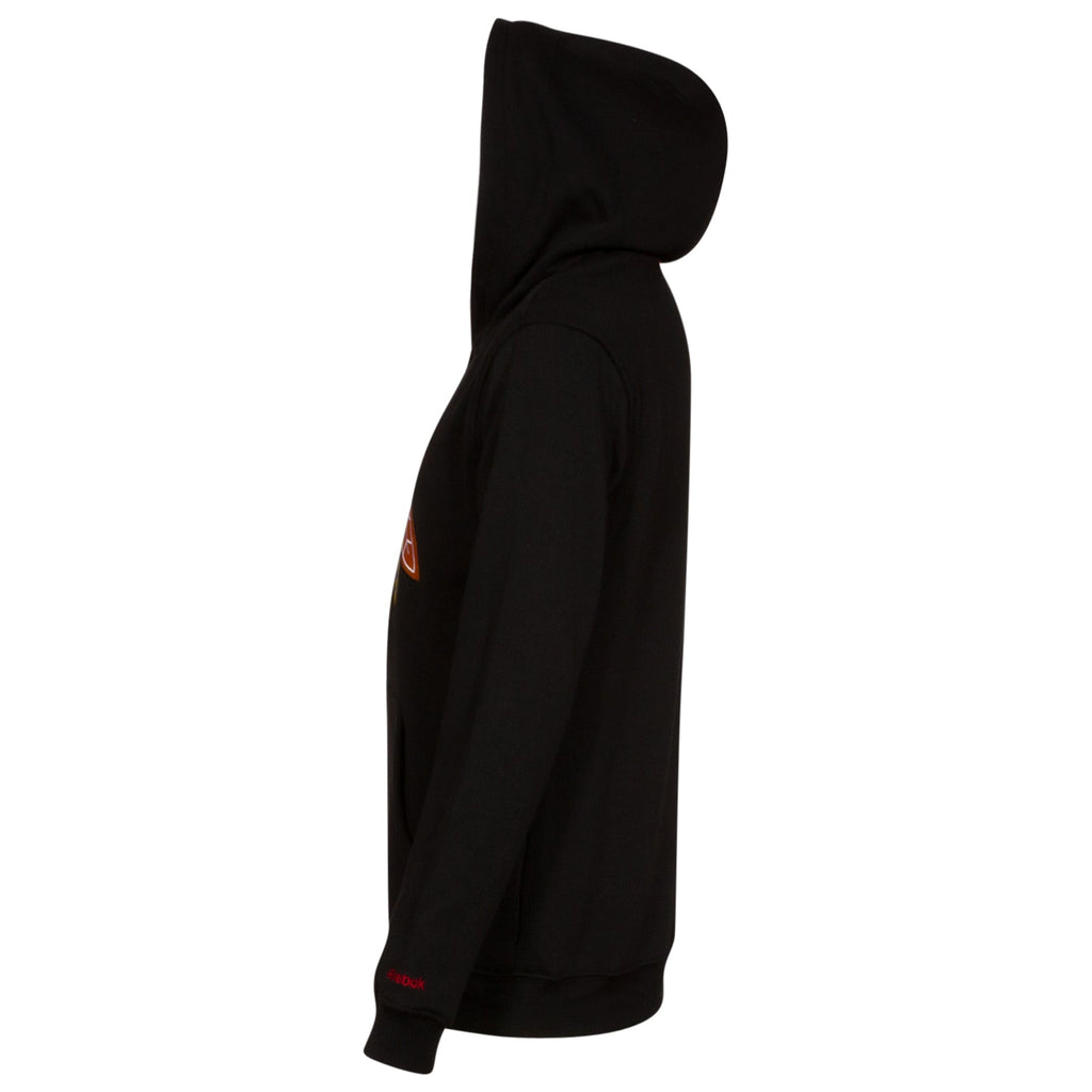 Chicago Blackhawks Youth Black Embroidered Logo Fleece Hoodie product image 3, provided for visual reference and product