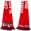 Chicago Blackhawks 2014 Wordmark Scarf product image 1, provided for visual reference and product detail review