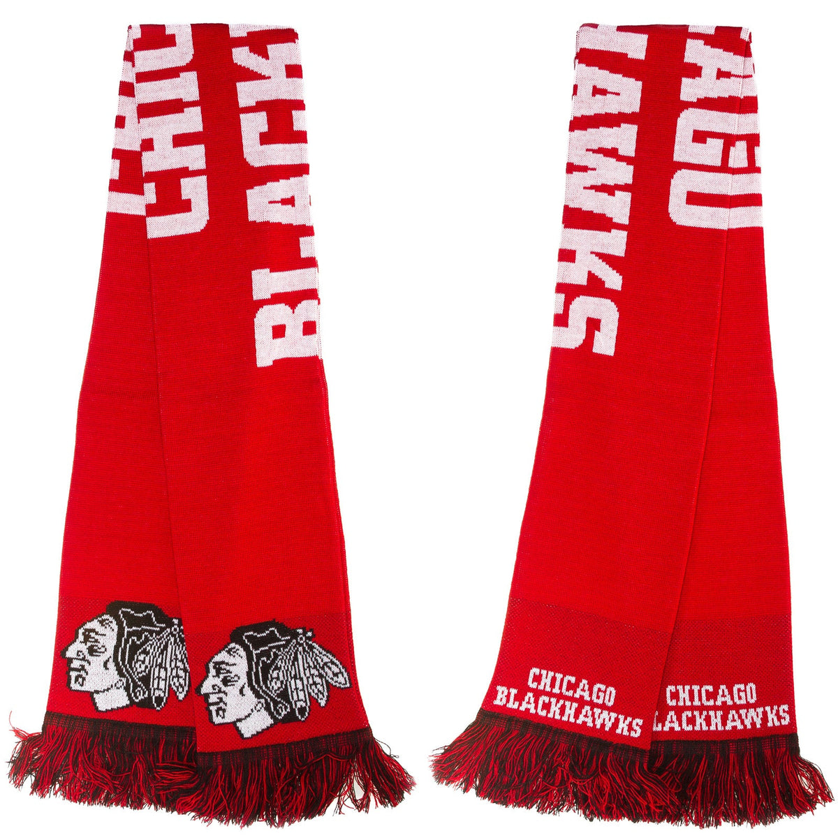 Chicago Blackhawks 2014 Wordmark Scarf product image 1, provided for visual reference and product detail review