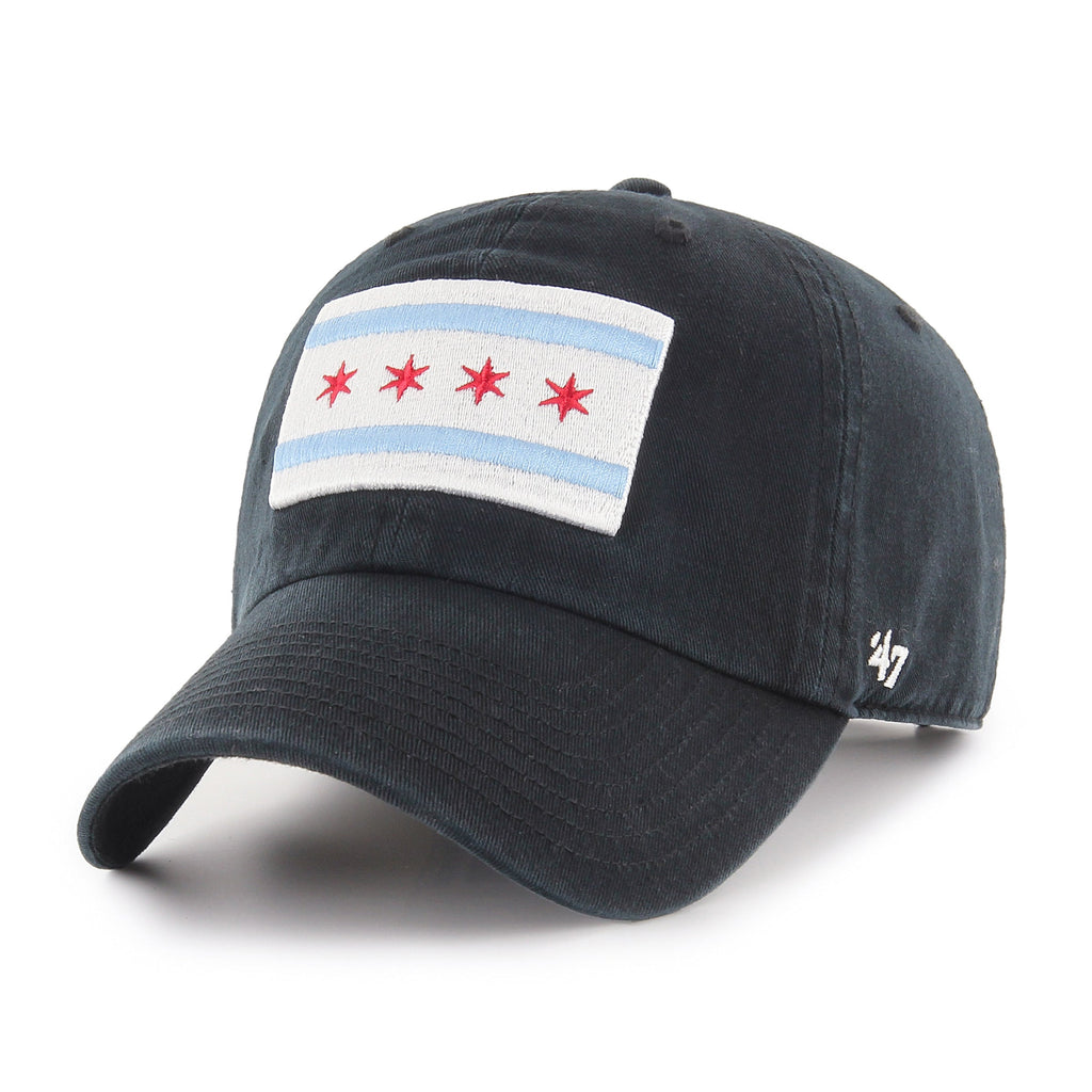 Chicago Blackhawks Black Chicago Flag Clean Up product image 2, provided for visual reference and product detail review