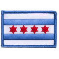 Chicago Flag Blue Border Mini Patch product image 1, provided for visual reference and product detail review