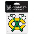 Chicago Blackhawks 4"x4" Tomahawk Perfect Cut Decal product image 1, provided for visual reference and product detail review