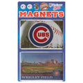 Chicago Cubs Wrigley Field & Baseball 2"x3" Magnet 2-Pack product image 1, provided for visual reference and product detail
