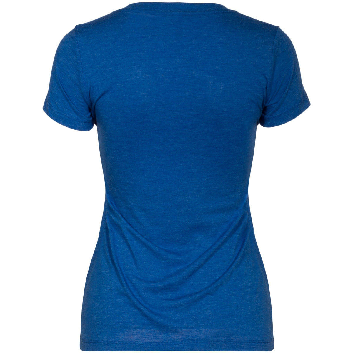 Chicago Women Royal Distressed Flag Triblend V-Neck T-Shirt product image 2, provided for visual reference and product