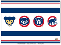 Chicago Cubs 4 logos 2x3 Magnet product image 1, provided for visual reference and product detail review
