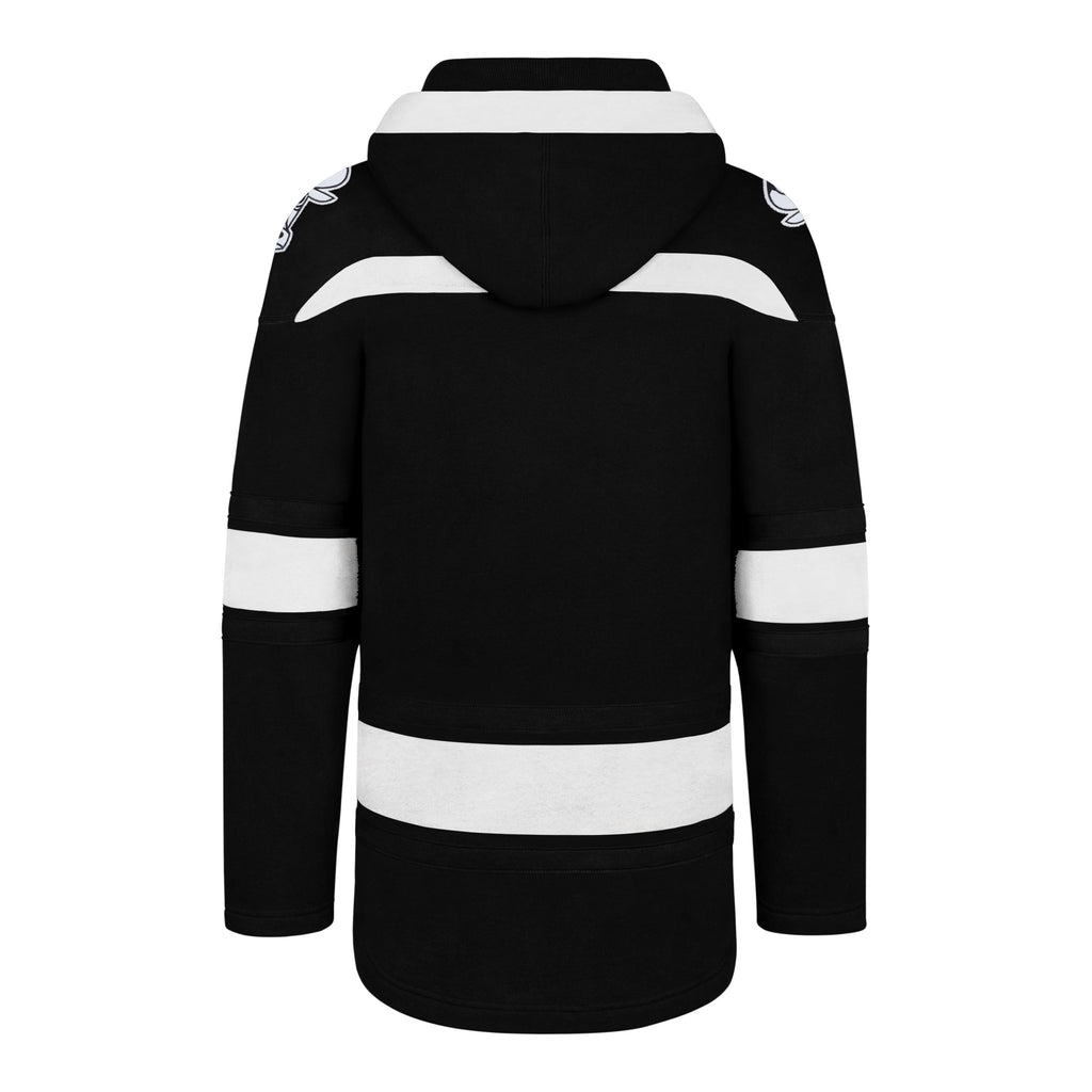 Chicago Bulls Men Black/White Superior Lacer Hoodie product image 2, provided for visual reference and product detail review