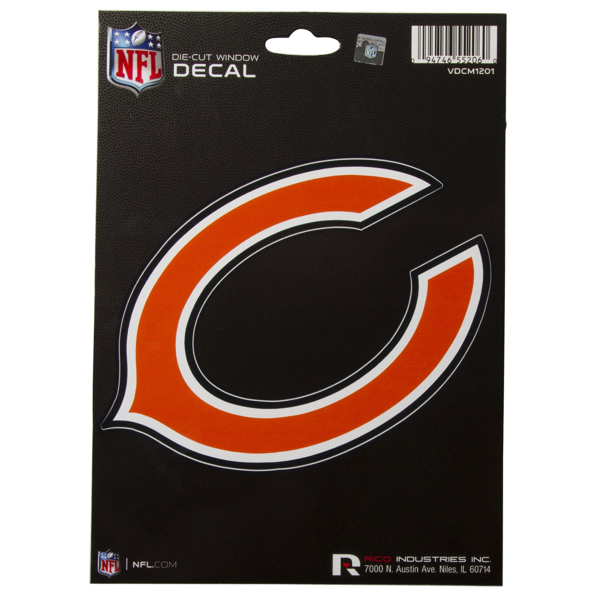 Chicago Bears 6" x 4" "C" Logo Die-Cut Decal product image 1, provided for visual reference and product detail review