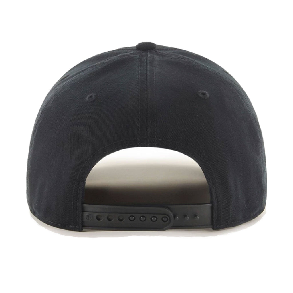 Chicago Bulls Black Overhand Rope Script Snapback Hat product image 4, provided for visual reference and product detail