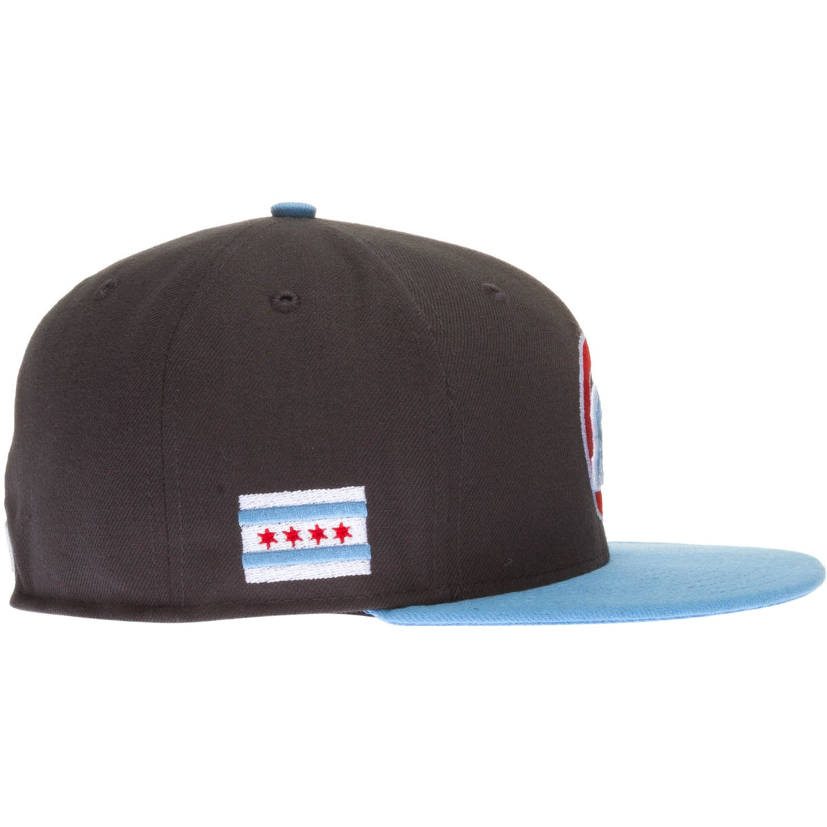 Chicago Cubs Graphite and Sky Blue New Era 59FIFTY Fitted Hat product image 4, provided for visual reference and product