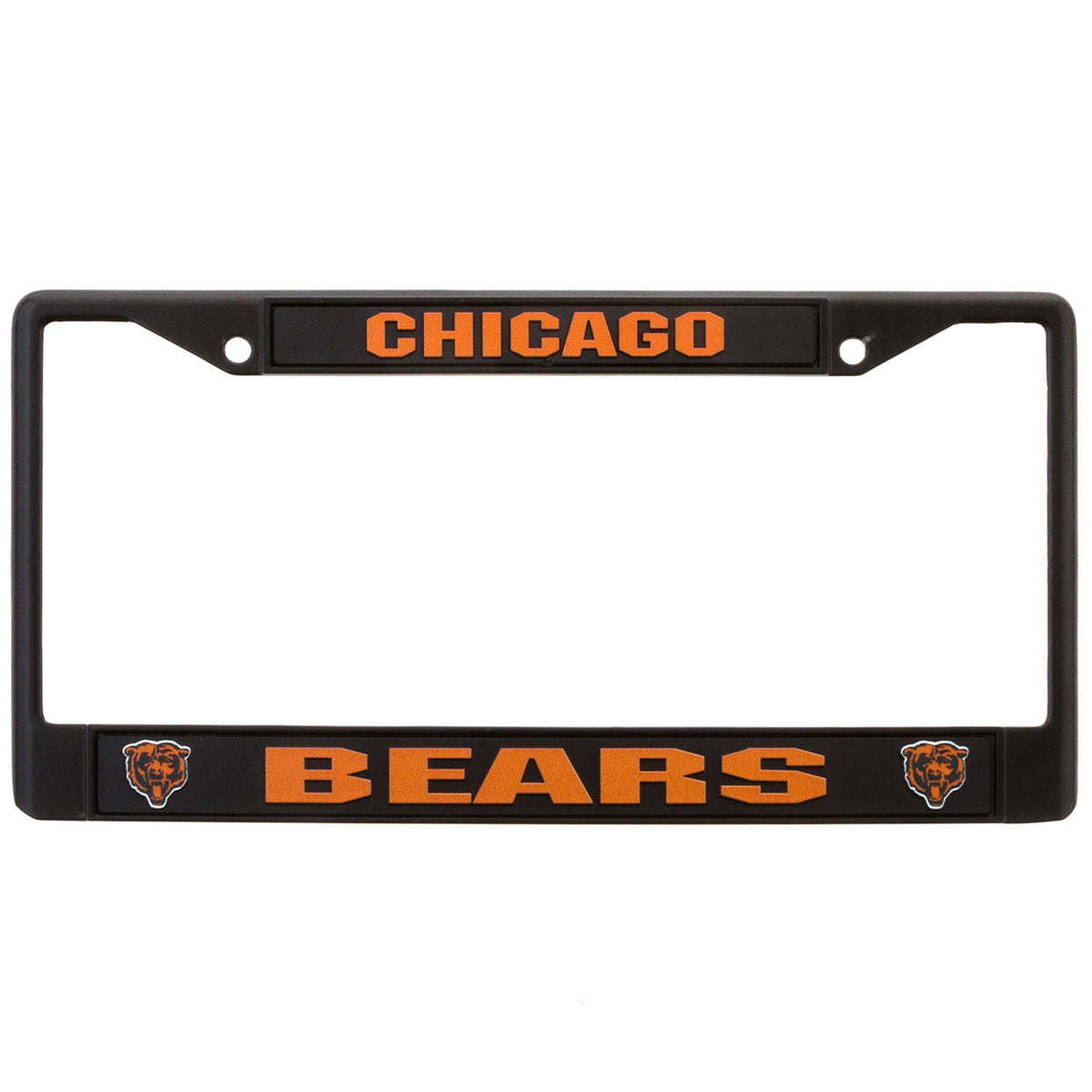 Chicago Bears Black License Plate Frame product image 1, provided for visual reference and product detail review