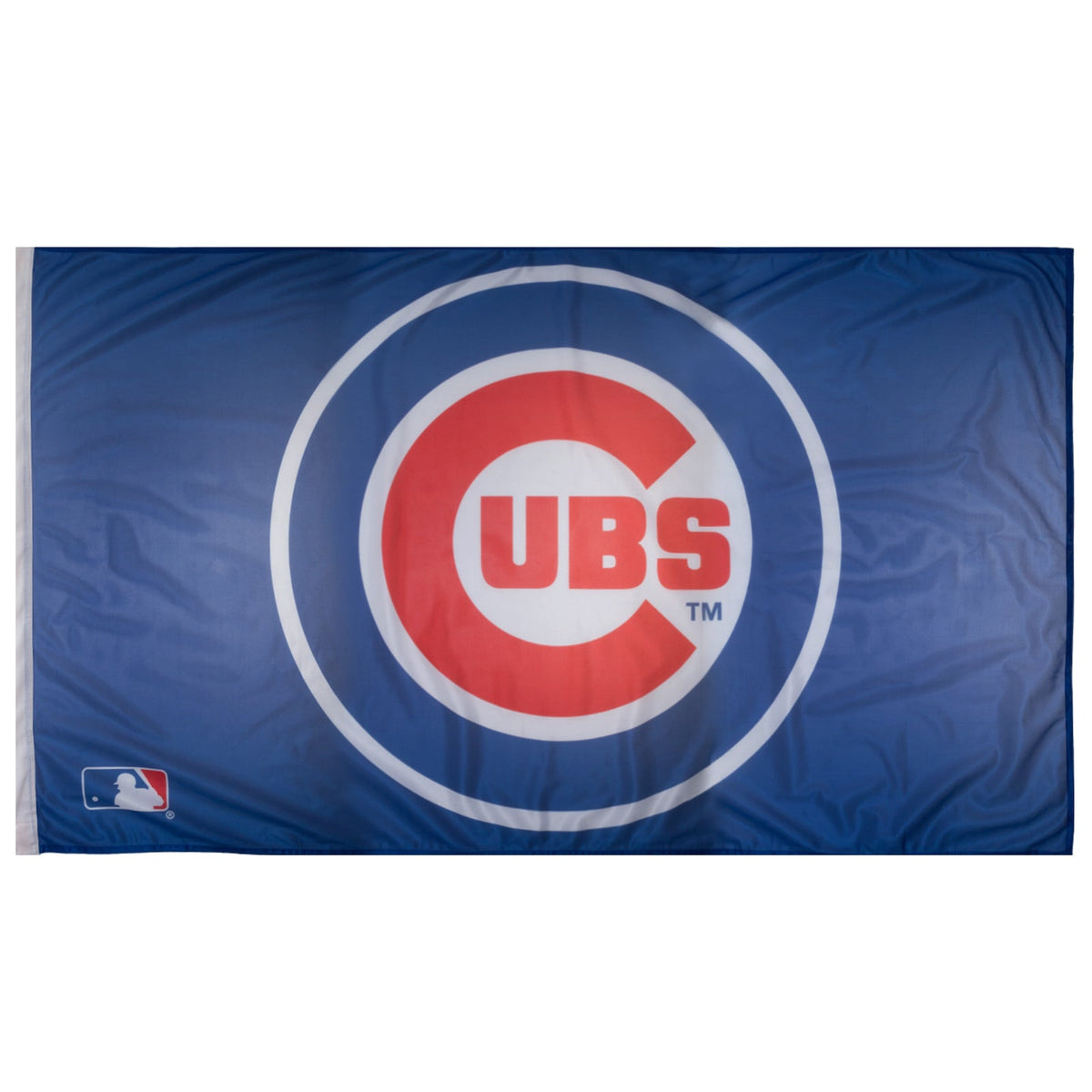 Chicago Cubs Royal 3' x 5' Bullseye Logo Flag product image 1, provided for visual reference and product detail review