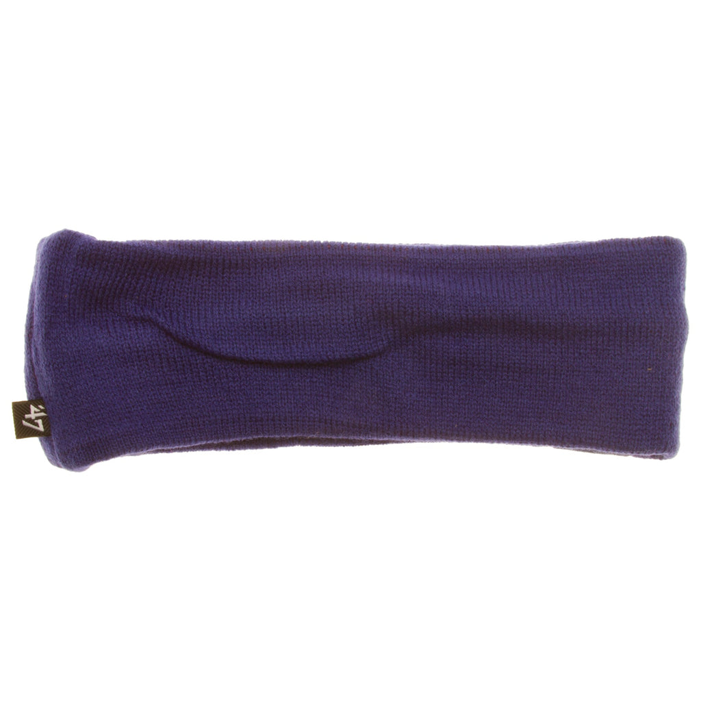 Chicago Cubs Royal Block Text "Cubs" Knit Headband product image 2, provided for visual reference and product detail review