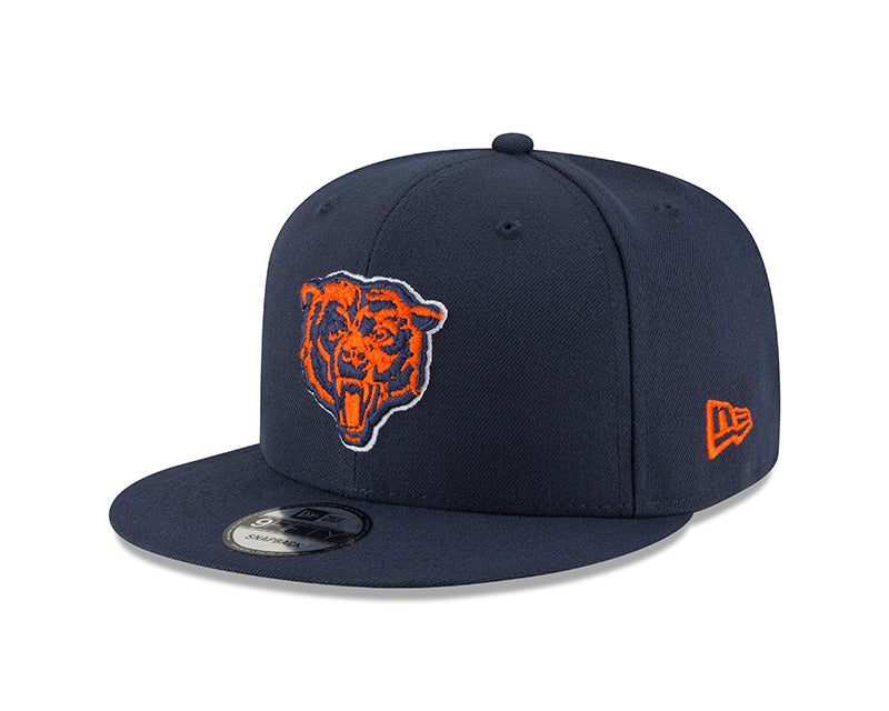 Chicago Bears Navy Bear head 9FIFTY Snapback product image 1, provided for visual reference and product detail review