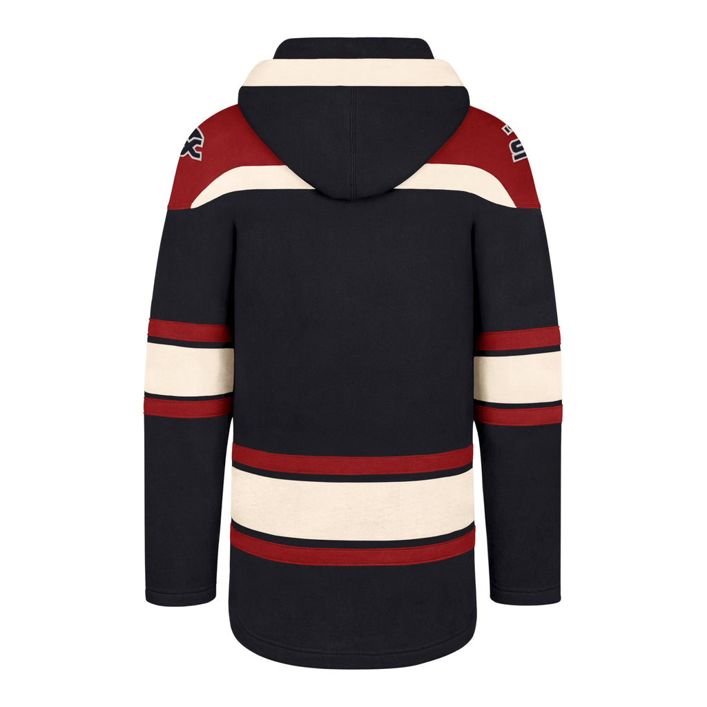 Chicago White Sox Men Fall Navy/Red Superior Lacer Hood w/ Batterman product image 2, provided for visual reference and