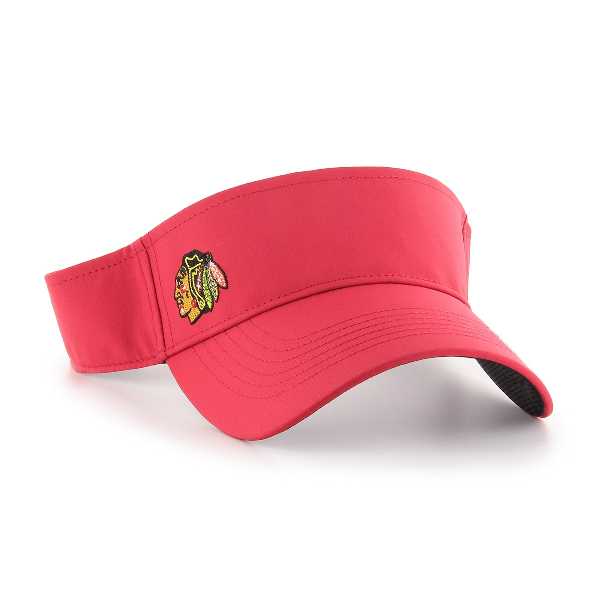 Chicago Blackhawks Red Repetition 47 Visor product image 1, provided for visual reference and product detail review