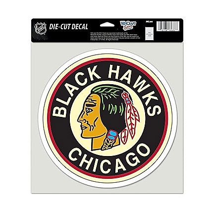 Chicago Blackhawks 8"x8" Vintage Logo Die-Cut Decal by Wincraft product image 1, provided for visual reference and product