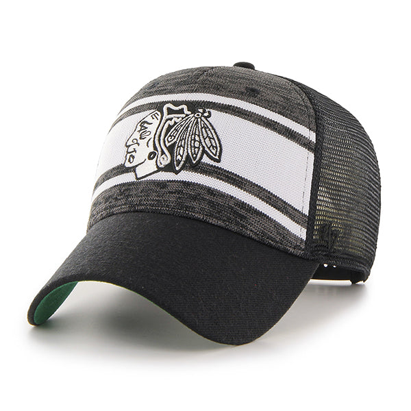 Chicago Blackhawks Black Power Play Mesh 47 Adjustable product image 1, provided for visual reference and product detail