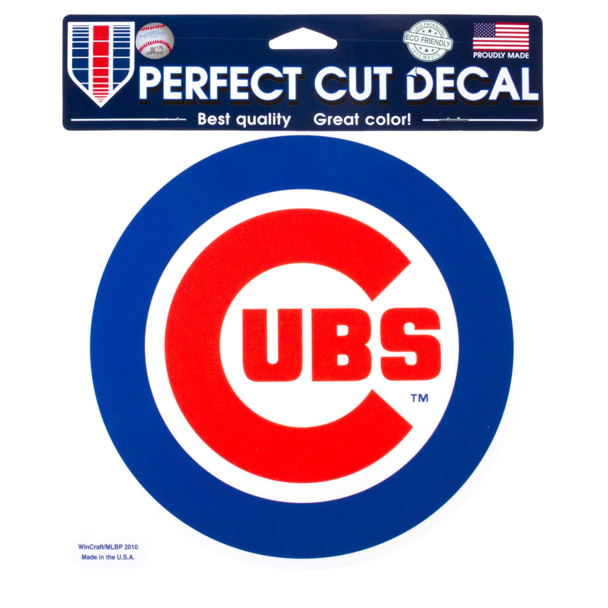 Chicago Cubs 8" x 8" Perfect Cut Decal product image 1, provided for visual reference and product detail review