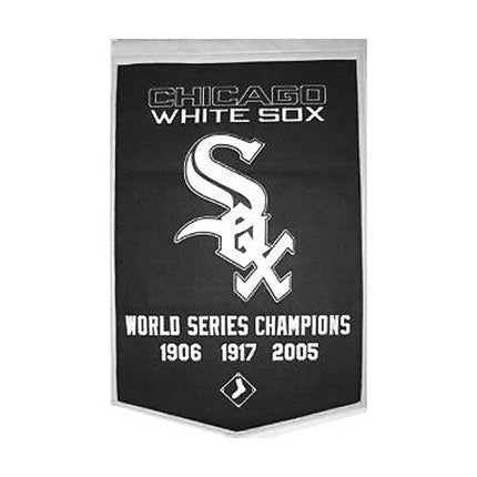 Chicago White Sox Black Dynasty Banner product image 1, provided for visual reference and product detail review