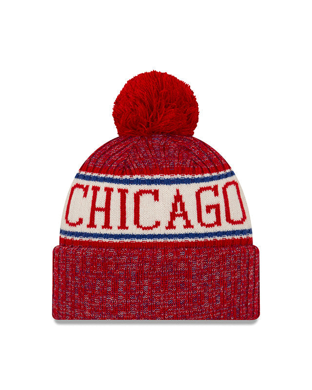 Chicago Cubs Red New Era 19 Sport Knit w/ Pom & Crawl Bear product image 2, provided for visual reference and product detail