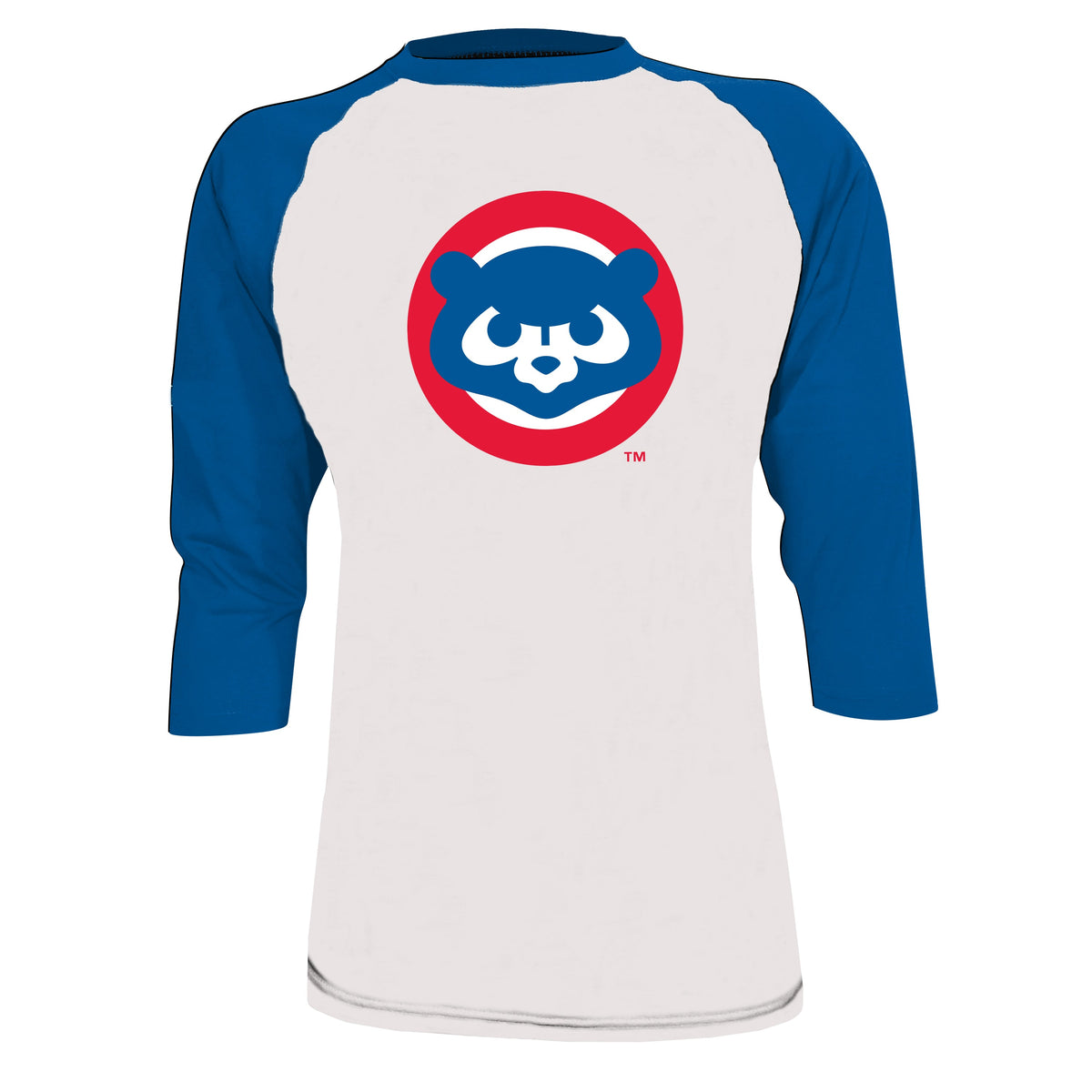 Chicago Cubs White Royal 1984 3/4 Sleeve Baseball Jersey product image 1, provided for visual reference and product detail
