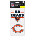 Chicago Bears 2 Pack Da Bears Decal product image 1, provided for visual reference and product detail review