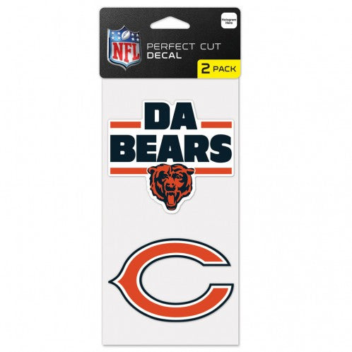 Chicago Bears 2 Pack Da Bears Decal product image 1, provided for visual reference and product detail review