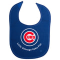 Chicago Cubs Royal "Little Chicago Cubs Fan" Baby Bib product image 1, provided for visual reference and product detail