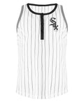 Chicago White Sox Youth Pinstripe Racer Back w Black Binding & Current Logo Tank product image 1, provided for visual